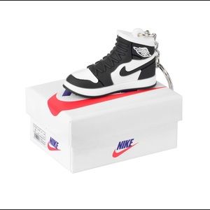 Nike Shoes Black & White 3D Key Chain With Box